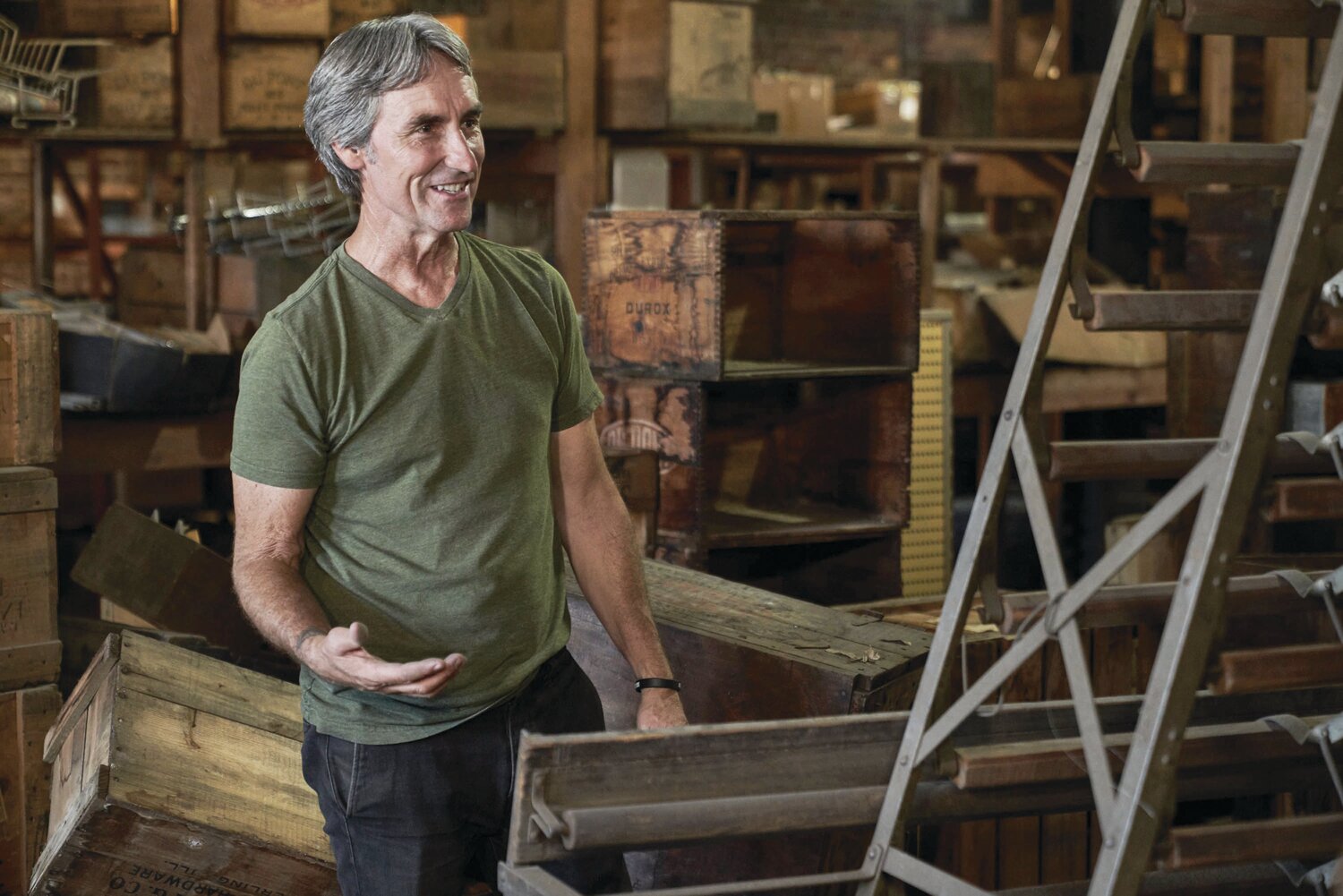 JUNK EDUCATION: American Picker Mike Wolfe likes to learn about the history behind each collection.